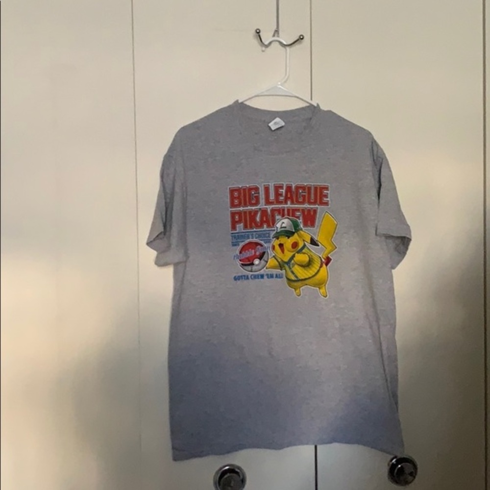 Big League Pikachew Tee Like new Large